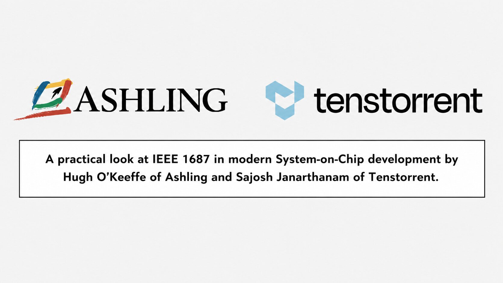 Ashling and Tenstorrent IEEE 1687 IJTAG